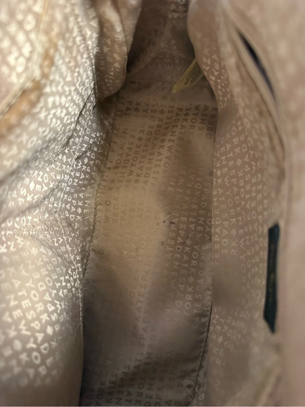Kate Spade New York Cream Black Dome Satchel Handbag